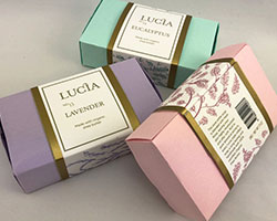 Soap packaging sleeves with box