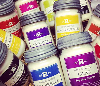 Candle jar packaging labels