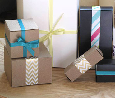 Kraft gift boxes