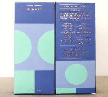 Modern packaging with gold hot stamped foil