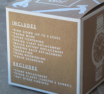 Kraft boxes with white ink printing