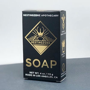 Soap box with foil
