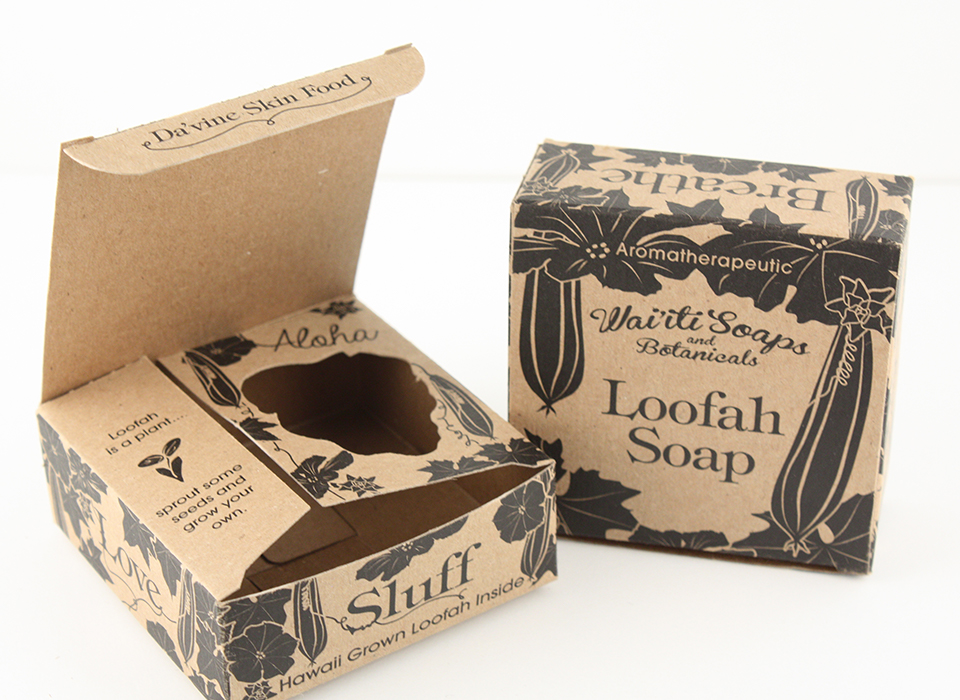 Kraft Soap Box with cutout
