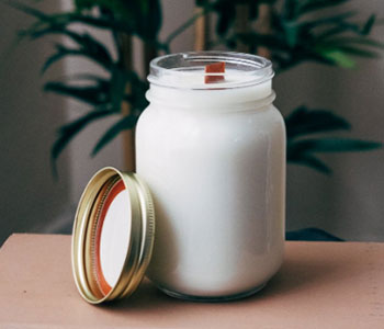 Plain candle jar