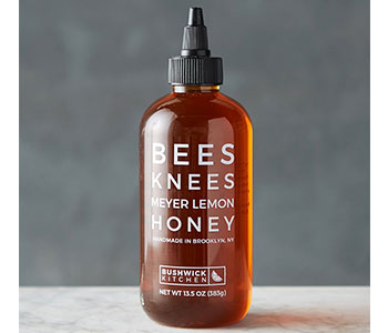bees knees clear honey label