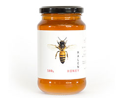 honey jar and label
