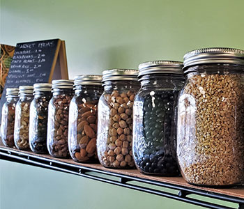 mason jar labels-shelf