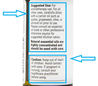 essential oil labels