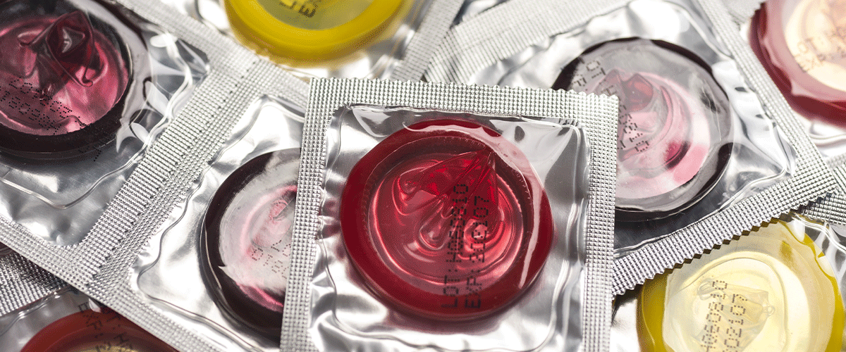 condom box packaging