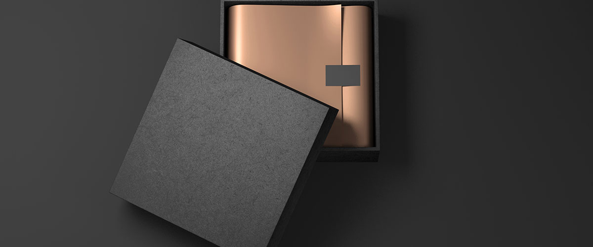 classy black luxury packaging box
