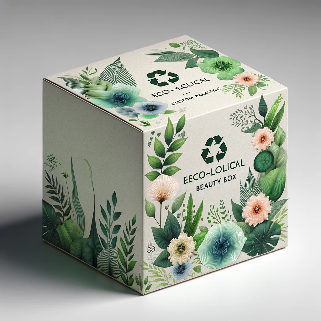 Concept design for eco-friendly skincare packaging by YBS Packaging.
