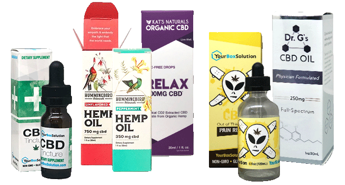 CBD Oil Boxes & Label presentation