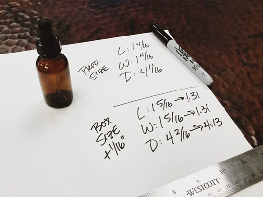 Sizing the Box according to dimensions