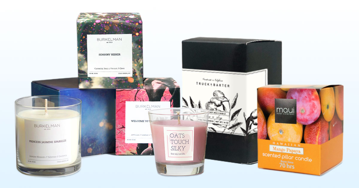 luxury candle packaging boxes supplier in