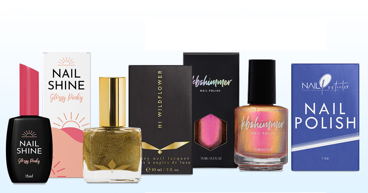 Get Custom Nail Polish Boxes | Wholesale Nail Polish Packaging Boxes |  Emenacpackaging.com