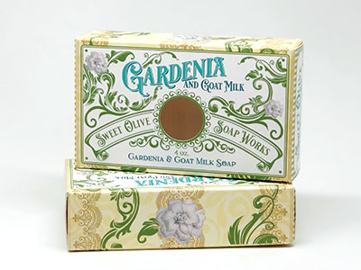 Soap Packaging with cutout