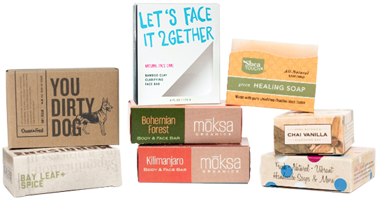 Personalized Organic Soap Boxes, Custom Designs